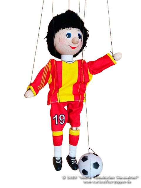 Fußballspieler Holzmarionette