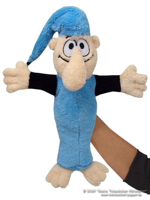 Kremilek blau Handpuppe