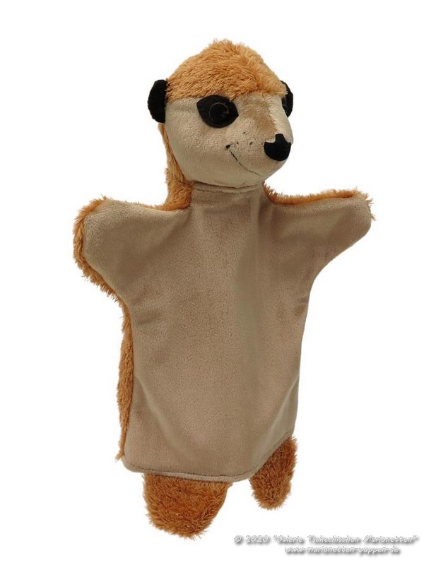 Erdmännchen Plüschtier Handpuppe