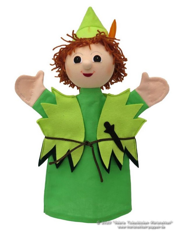 Peter Pan Plüschtier Handpuppe