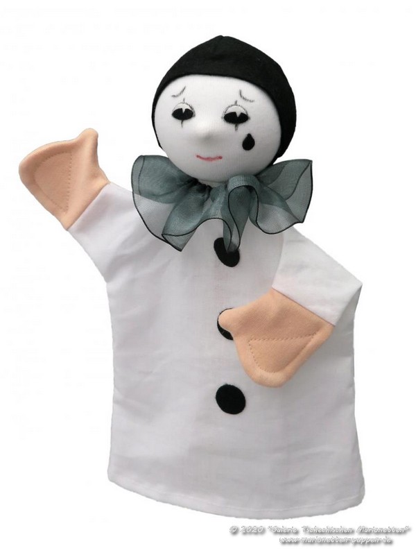 Pierrot Plüschtier Handpuppe