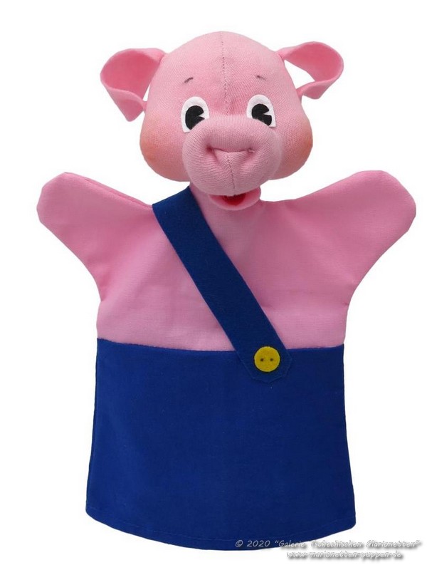 Schweinchen Nuf-Nuf Plüschtier handpuppe