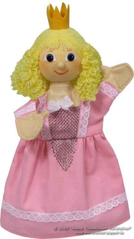 Prinzessin Regina rosa Plüschtier handpuppe