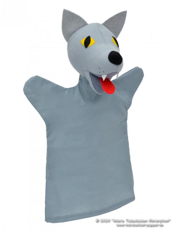 Wolf Plüschtier Handpuppe