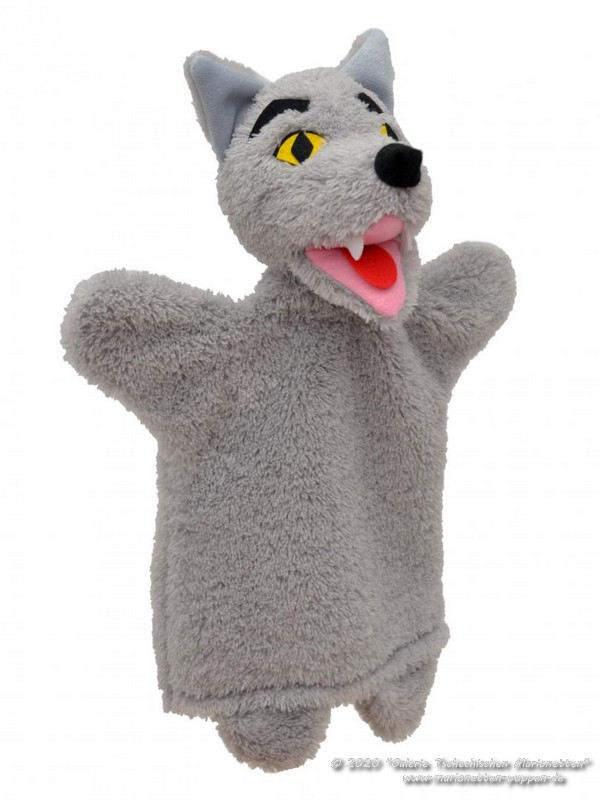 Wolf Plüschtier Handpuppe