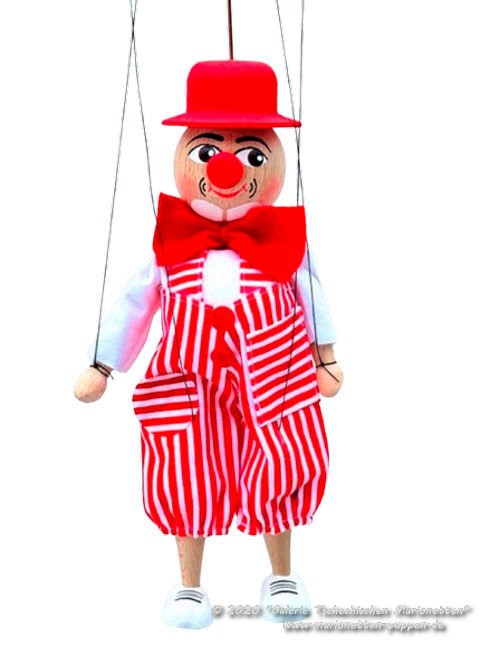 Clown Holzmarionette