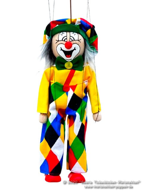 Clown Holzmarionette