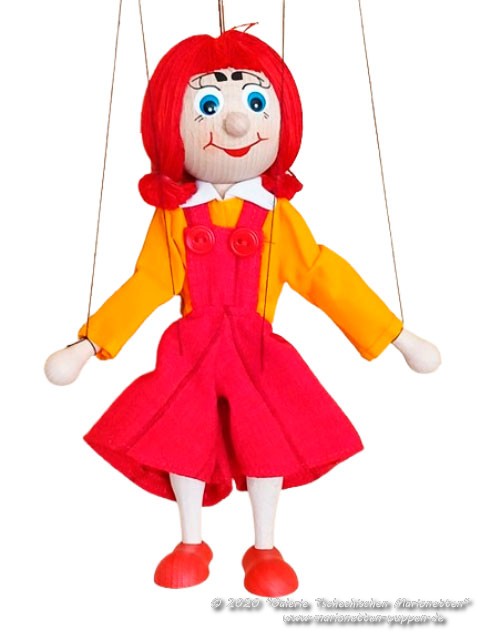 Mädchen Kira Holzmarionette