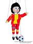 Fußballspieler Holzmarionette