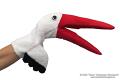 Storch Klapper Handpuppe