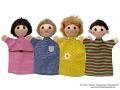 Set Handpuppen Familie Textilhandpuppen